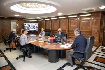 -Ángel Víctor Torres presenta el documento base sobre el Pacto para la Reconstrucción Económica y Social de Canarias  (Foto TA)